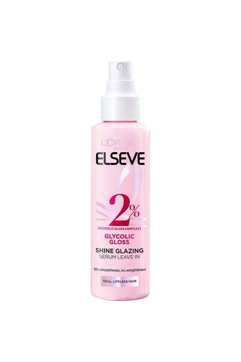 L'Oreal Paris Серум Elseve Glycolic Gloss без отмиване за блясък на косата 2% [Shine Complex] с гликолова киселина 150 мл