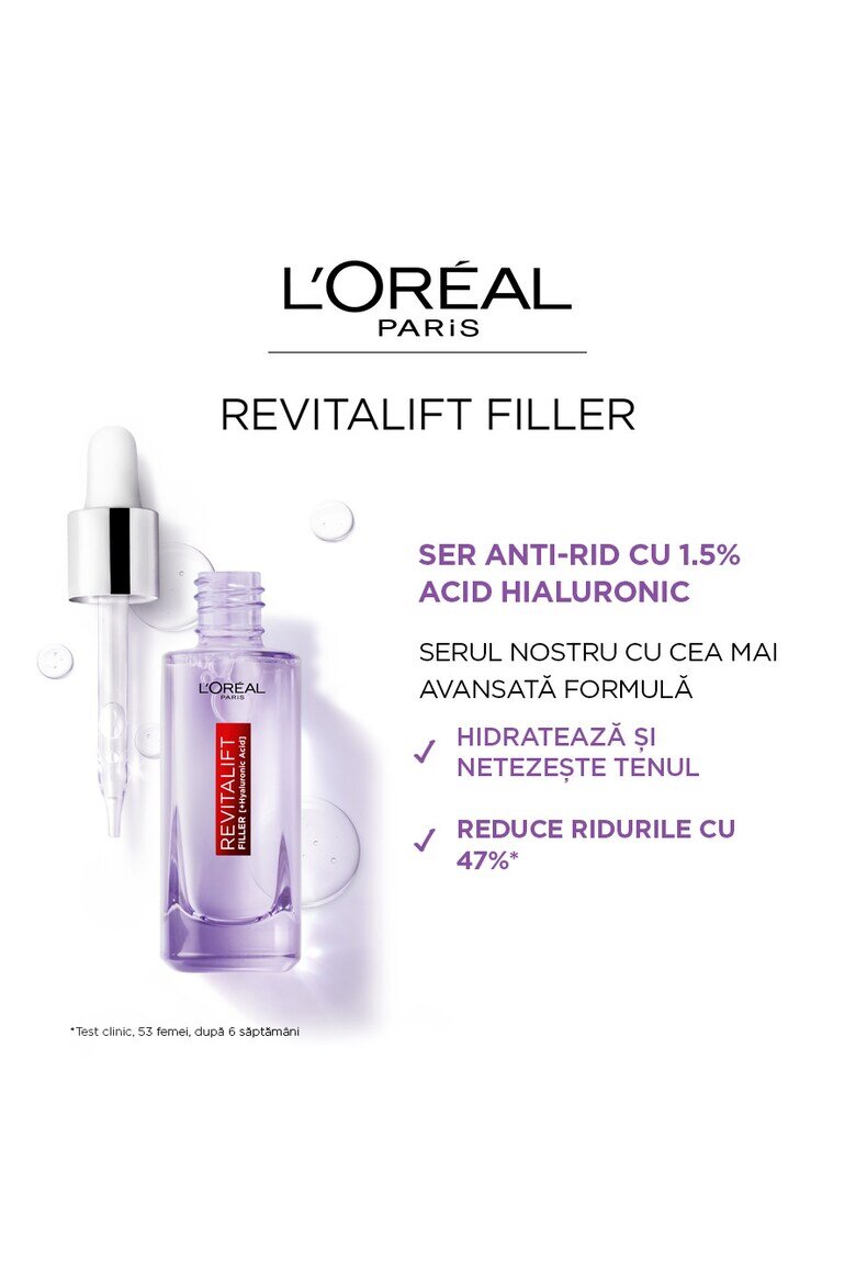 L'Oreal Paris Серум против бръчки Revitalift Filler Serum с 15% чиста хиалуронова киселина 1