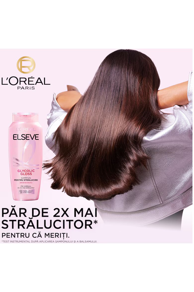 L'Oreal Paris Шампоан Elseve Glycolic Gloss за блясък на косата Съдържа гликолова киселина 250 мл