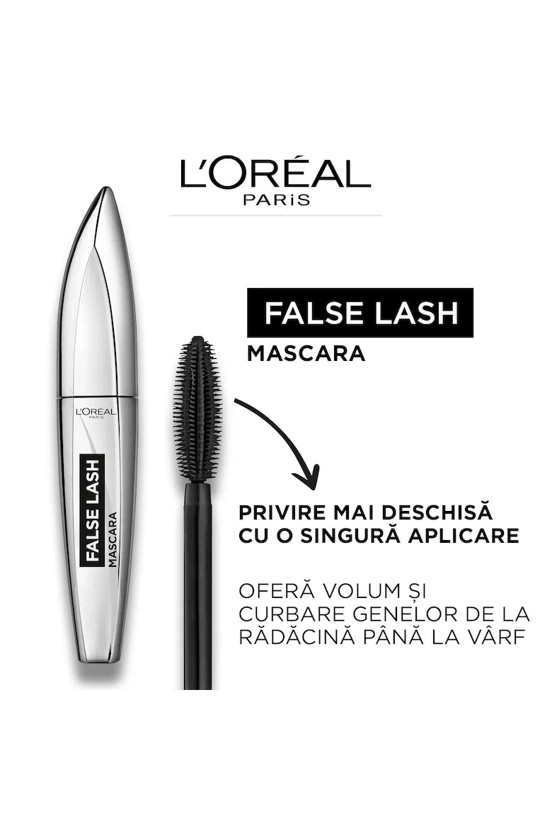 L'Oreal Paris Спирала с ефект на изкуствени мигли False Lash Black 89 мл