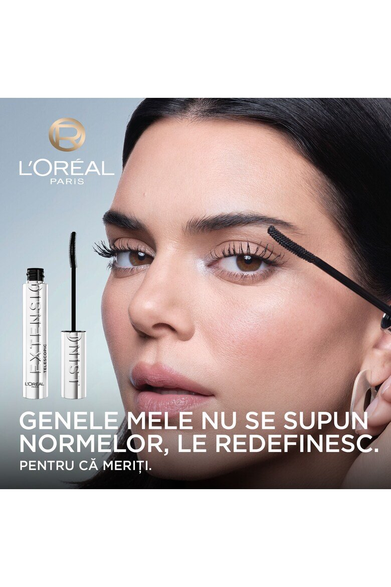 L'Oreal Paris Спирала за удължаване и извиване Telescopic Extensionist Мигли с +5 мм по-близо до веждите Black 9.9 мл