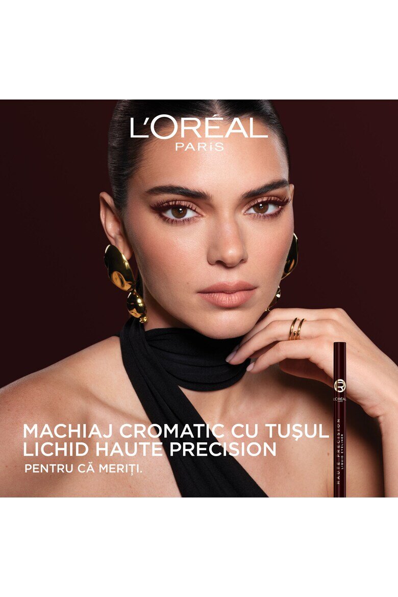 L'Oreal Paris Течна очна линия Haute Precision Устойчива на размазване Водоустойчива 1 мл Bordeaux Cashmere
