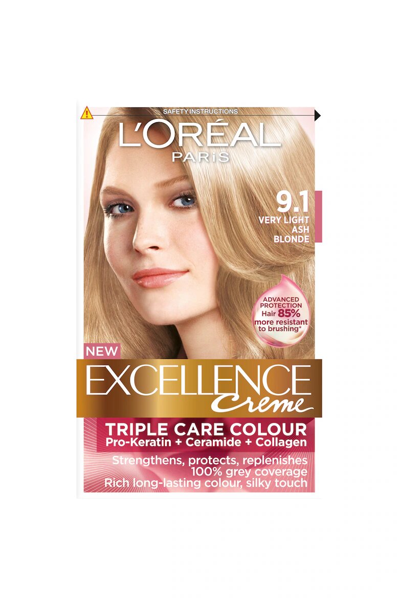L'Oreal Paris Трайна боя за коса с амоняк Excellence Creme 1 9.1