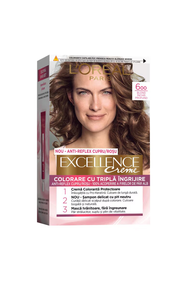 L'Oreal Paris Трайна боя за коса с амоняк Excellence Наситено Рус