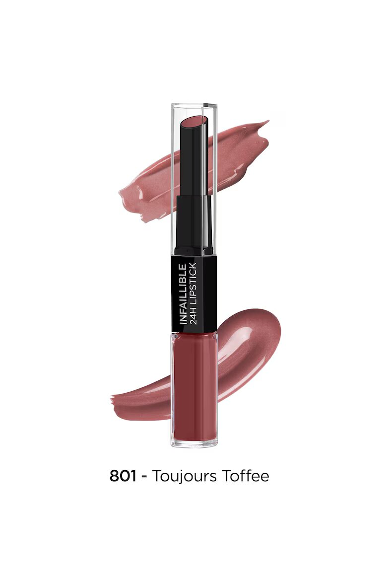 L'Oreal Paris Устойчиво на пренасяне течно червило Infaillible Toujours Toffee