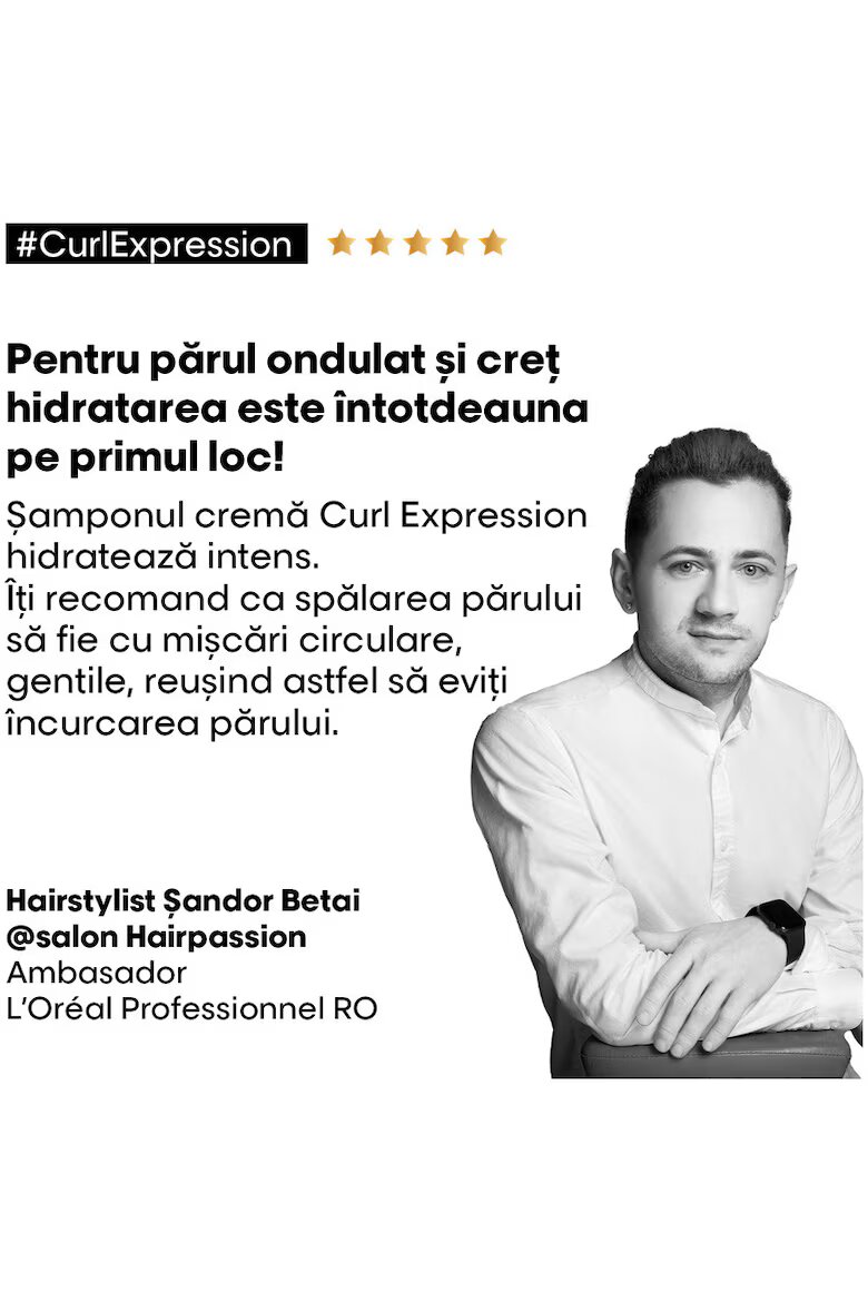 L'Oreal Professionnel Професионален шампоан Serie Expert Curl Expression за всички типове вълниста коса 300 ml Хидратация