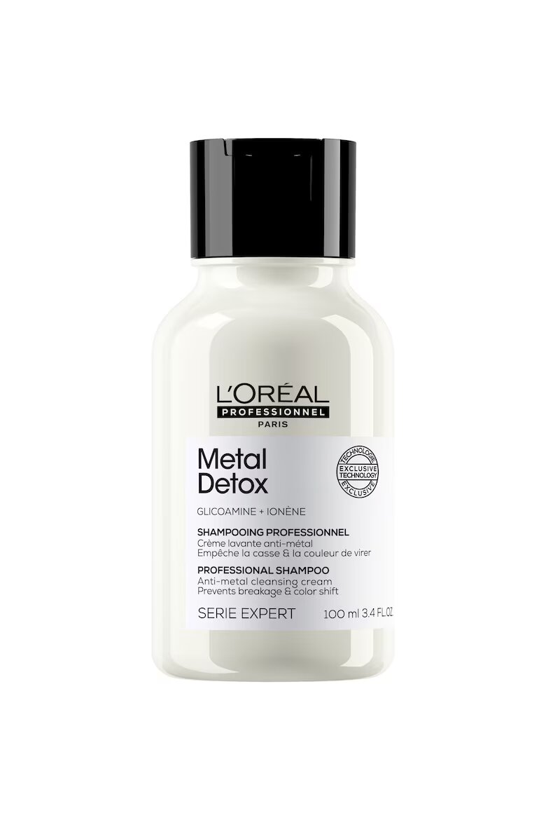 L'Oreal Professionnel Шампоан против накъсване на косата Serie Expert Metal Detox Поддържа цвета За всички типове избелена боядисана коса Без сулфати 100 мл