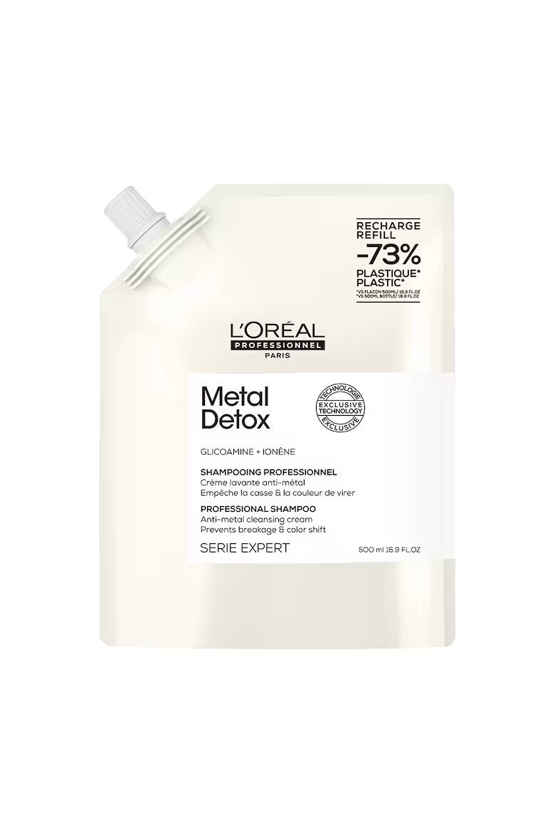 L'Oreal Professionnel Шампоанът Serie Expert Metal Detox действа срещу накъсването на косата и поддържа цвета 0.5 l