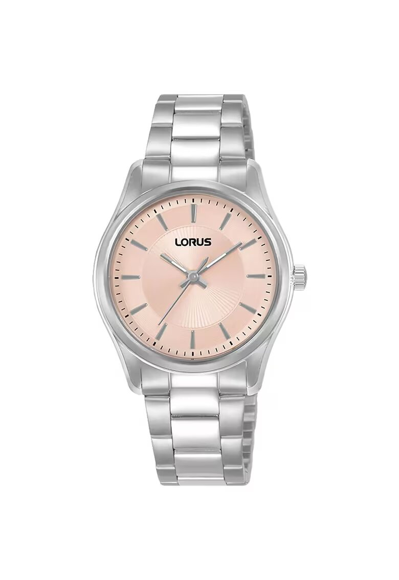 Lorus Часовник Дамски Кварцов - Верижка от неръждаема стомана - Розов циферблат - 5 ATM