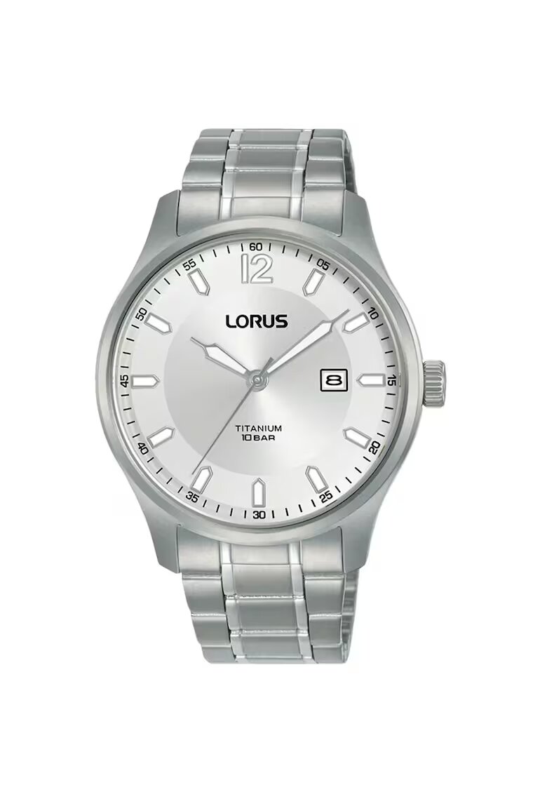Lorus Мъжки часовник Titanium RH901RX9 - кварцов механизъм Seiko - сребрист - 10 ATM - титаниева верижка