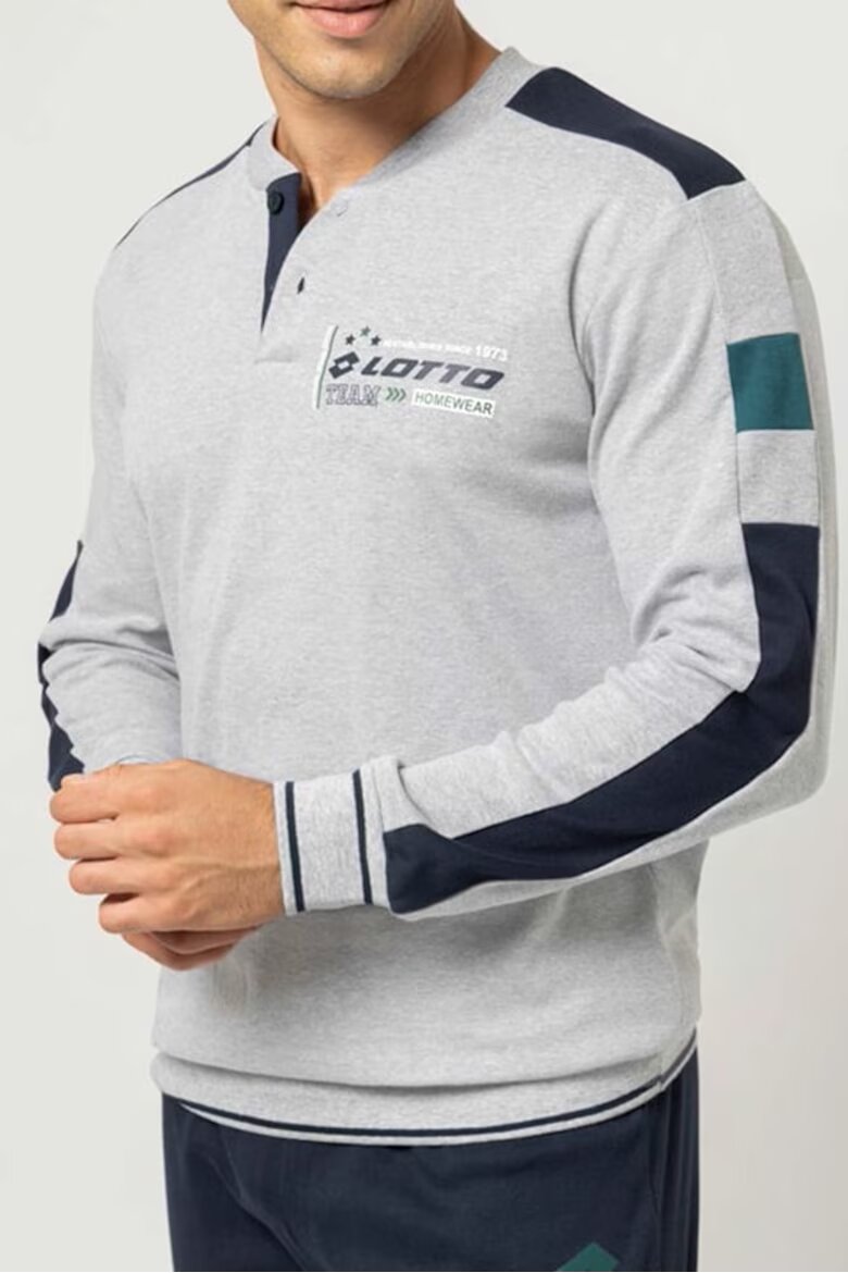 Lotto Pijamale lungi pentru barbati LP2106 Сив | Син