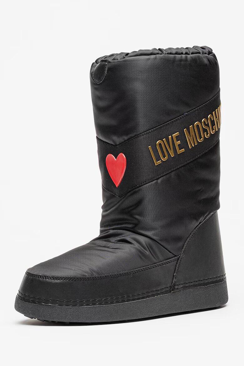 Love Moschino Ботуши с лого Червен/Златист/Черен