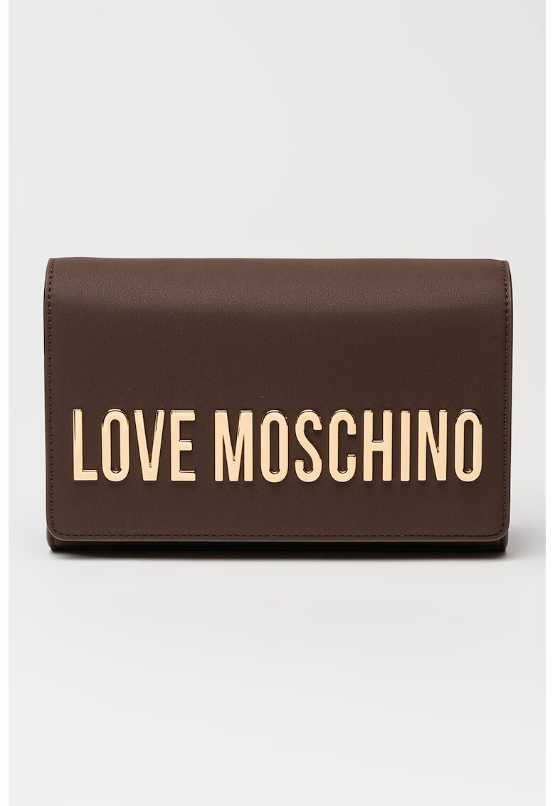 Love Moschino Чанта през рамо от еко кожа с презрамка с верижка и лого