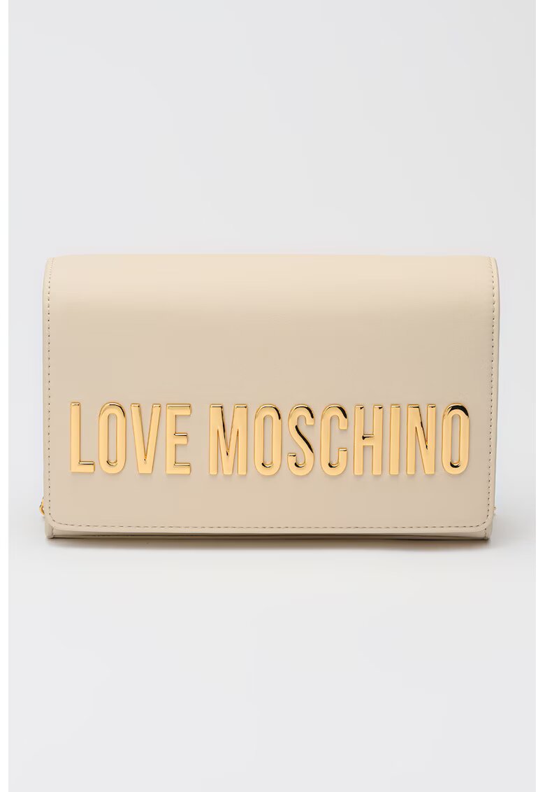 Love Moschino Чанта през рамо от еко кожа с презрамка с верижка и лого