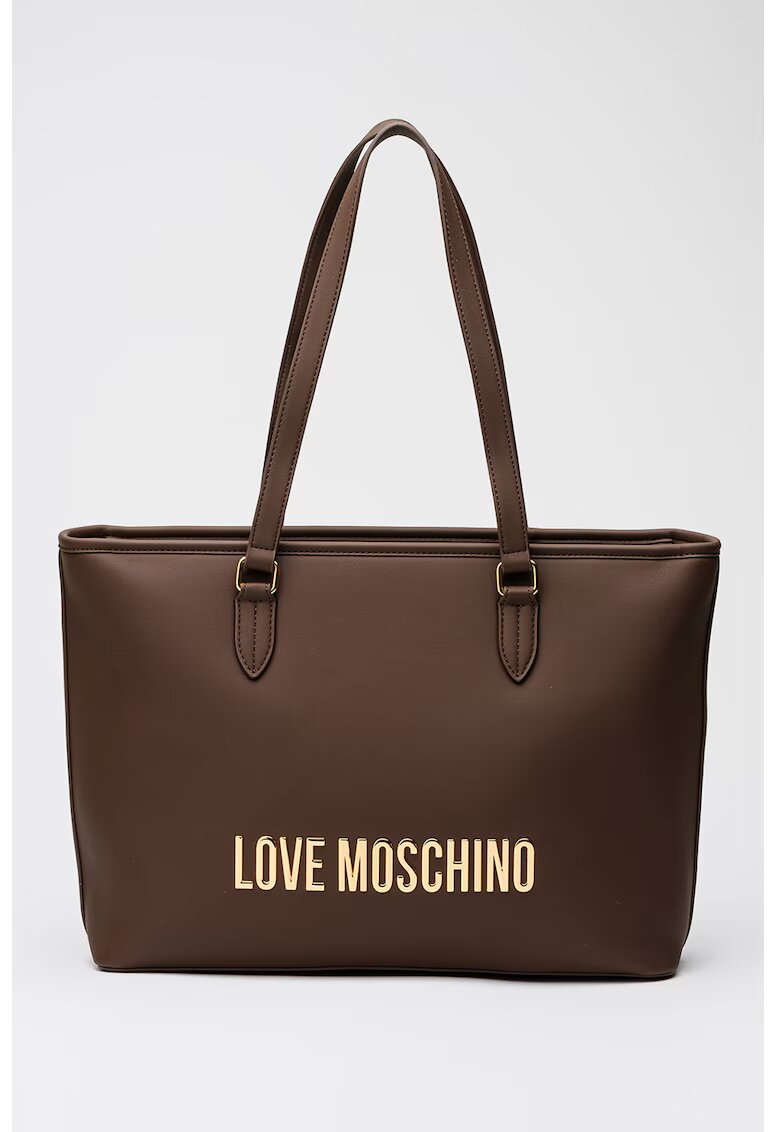 Love Moschino Чанта Tote от еко кожа с метално лого