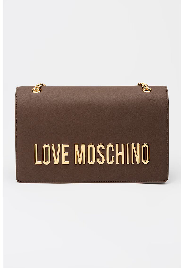Love Moschino Чанта за рамо от еко кожа с метално лого