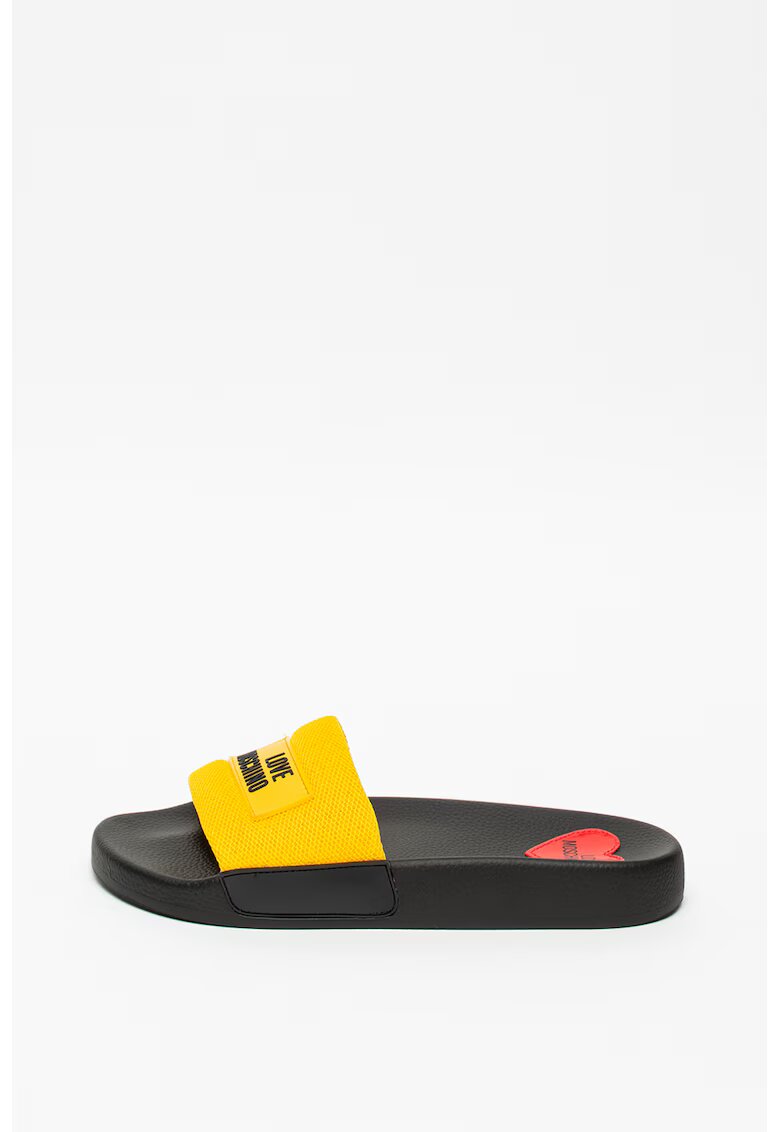 Love Moschino Чехли с гумирано пришито лого