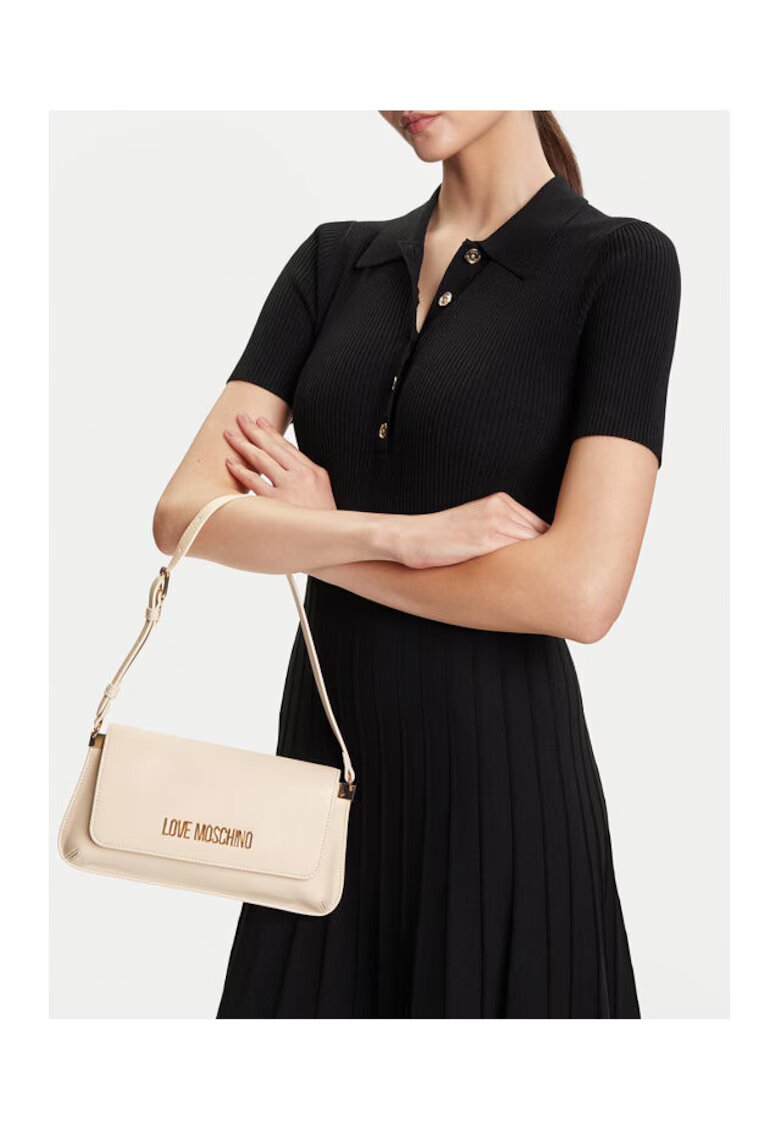 Love Moschino Дамска чанта Avorio - екологична - 30x25см