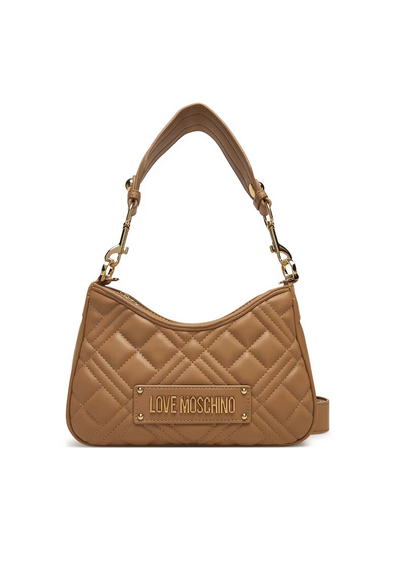 Love Moschino Дамска чанта бежова - екологична кожа