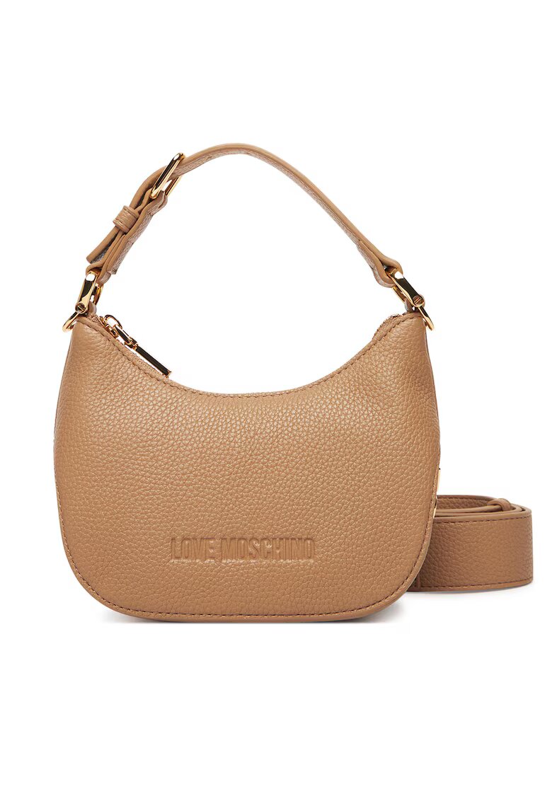 Love Moschino Дамска чанта бежова - от екологична кожа - модел JC4019PP1NLT0104