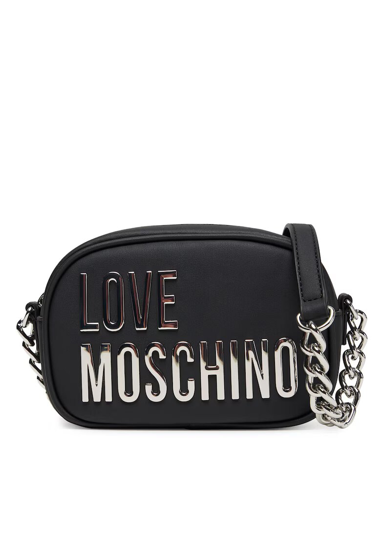 Love Moschino Дамска чанта черна - от екологична кожа