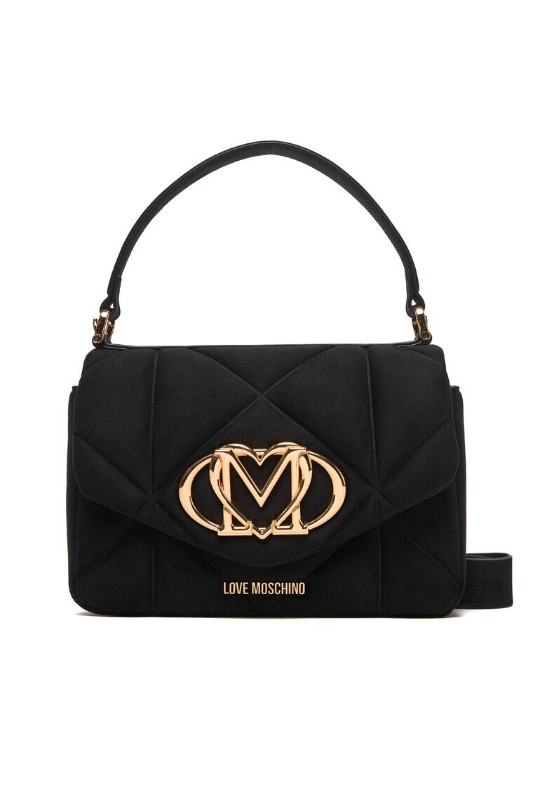Love Moschino Дамска чанта черна - от текстил - модел JC4317PP0NKE0000
