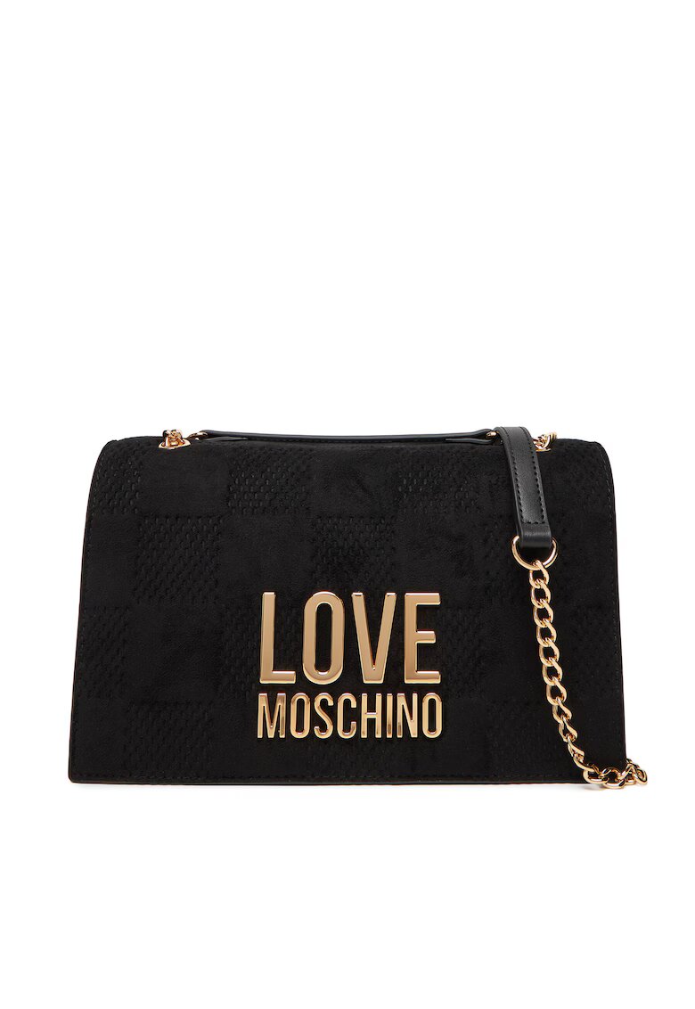 Love Moschino Дамска чанта екологична - черна - модел JC4122PP0NKB100A