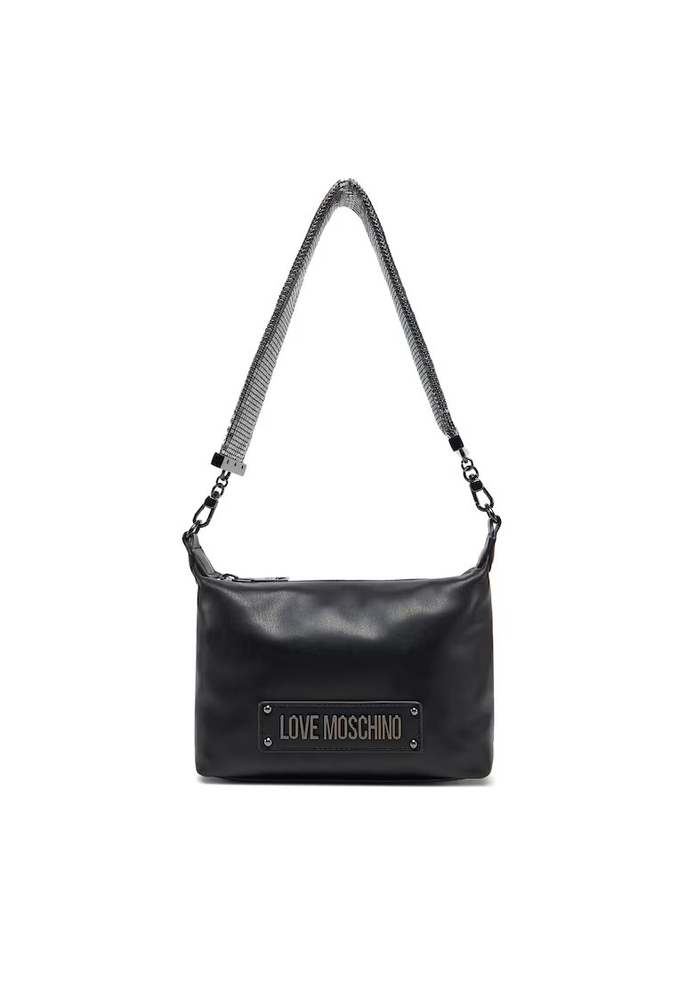 Love Moschino Дамска чанта екологична - черна - модел JC4140PP1MLO000A