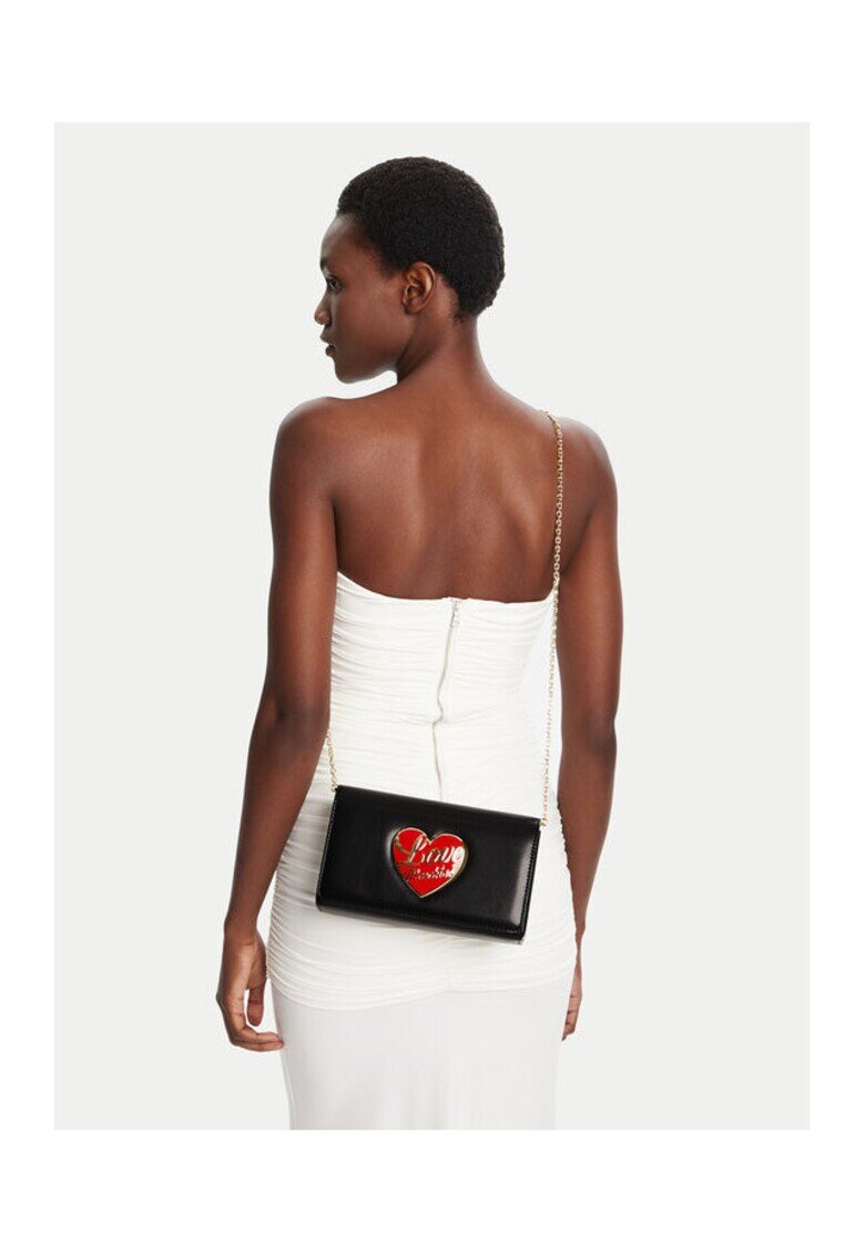 Love Moschino Дамска чанта екологична - черна - модел JC4186PP1NLP0000
