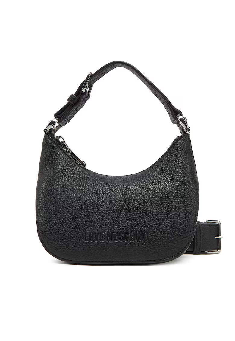 Love Moschino Дамска чанта екологична - черна/никел - модел JC4019PP1MLT000B