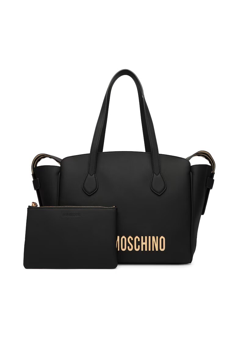 Love Moschino Дамска чанта - екологична кожа - черна - Един размер INTL