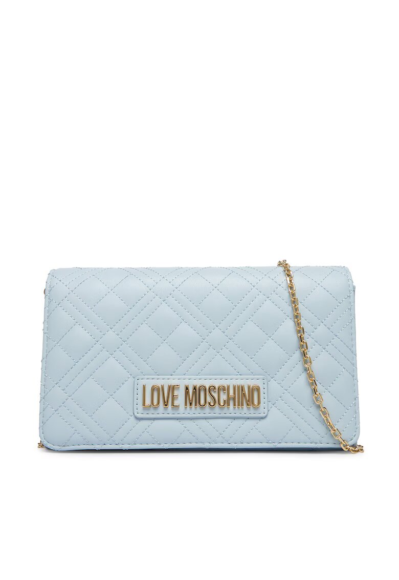 Love Moschino Дамска чанта - екологична кожа - синя - Един размер INTL