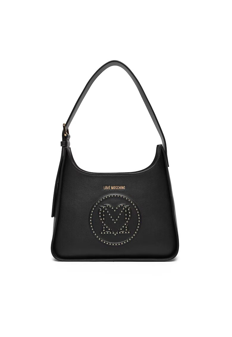 Love Moschino Дамска чанта естествена кожа - черна - модел JC4066PP1ML1200A