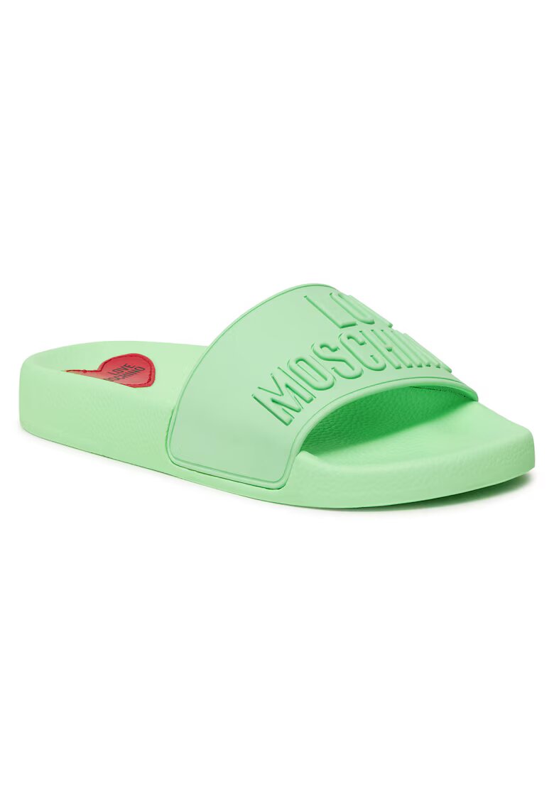 Love Moschino Дамски чехли ментово зелени