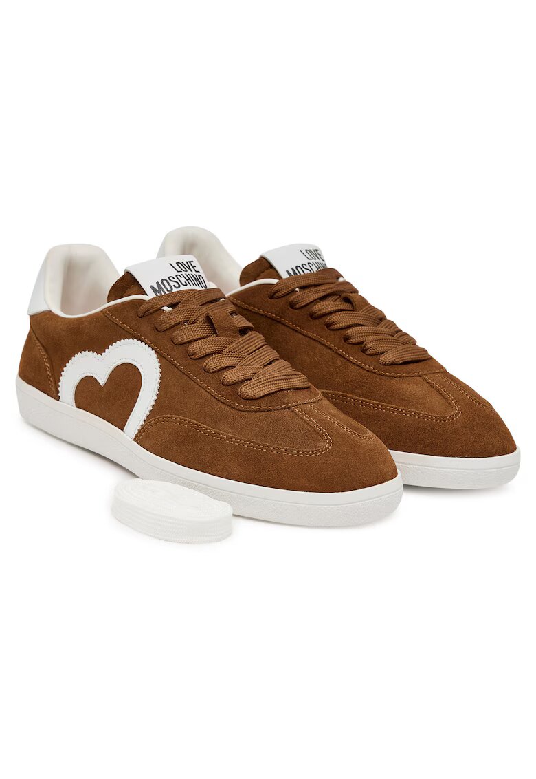 Love Moschino Дамски кецове - JA15112G1NIG021041 - естествена кожа - кафяви