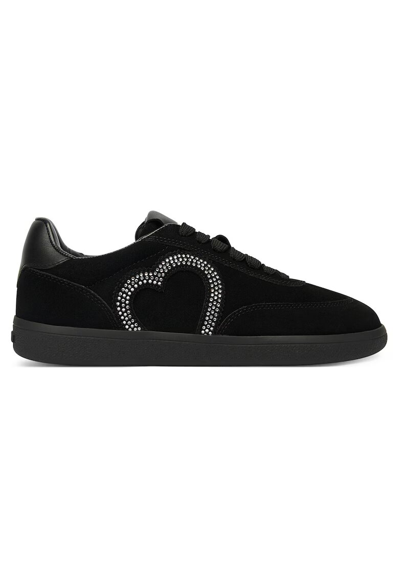 Love Moschino Дамски кецове JA15402G0NIG100A - черни - естествена кожа