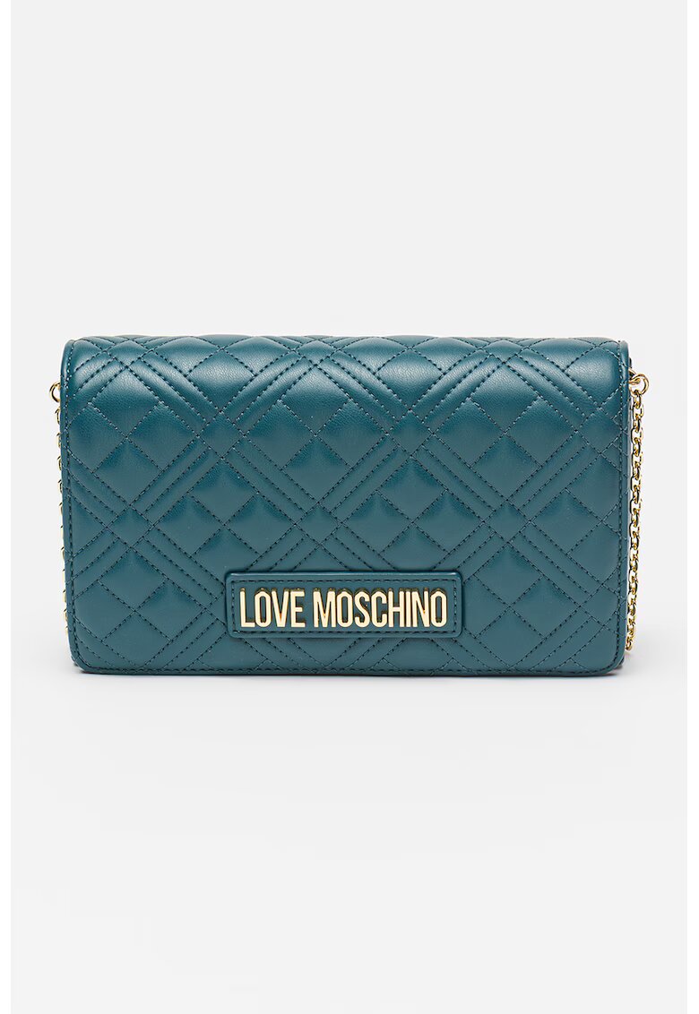 Love Moschino Капитонирана чанта през рамо от еко кожа
