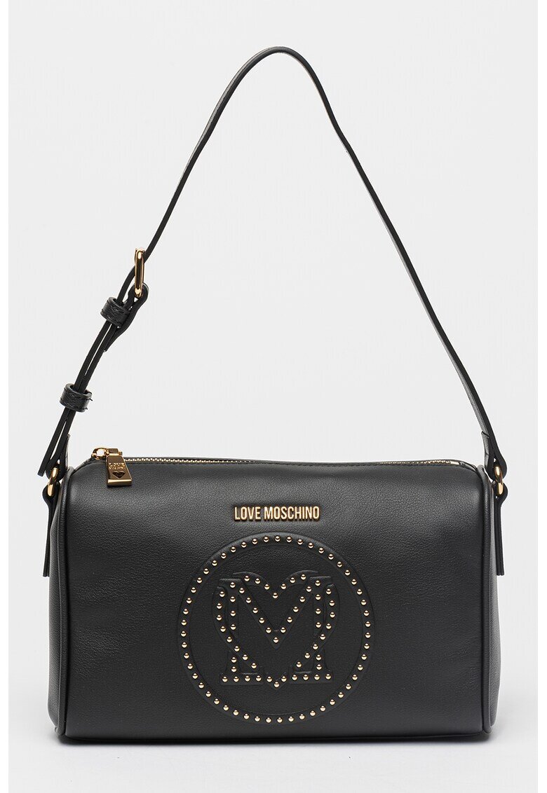 Love Moschino Кожена чанта Duffle от кожа и еко кожа с капси