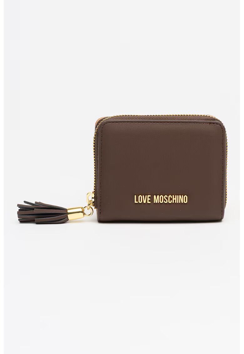 Love Moschino Портфейл от еко кожа с пискюл