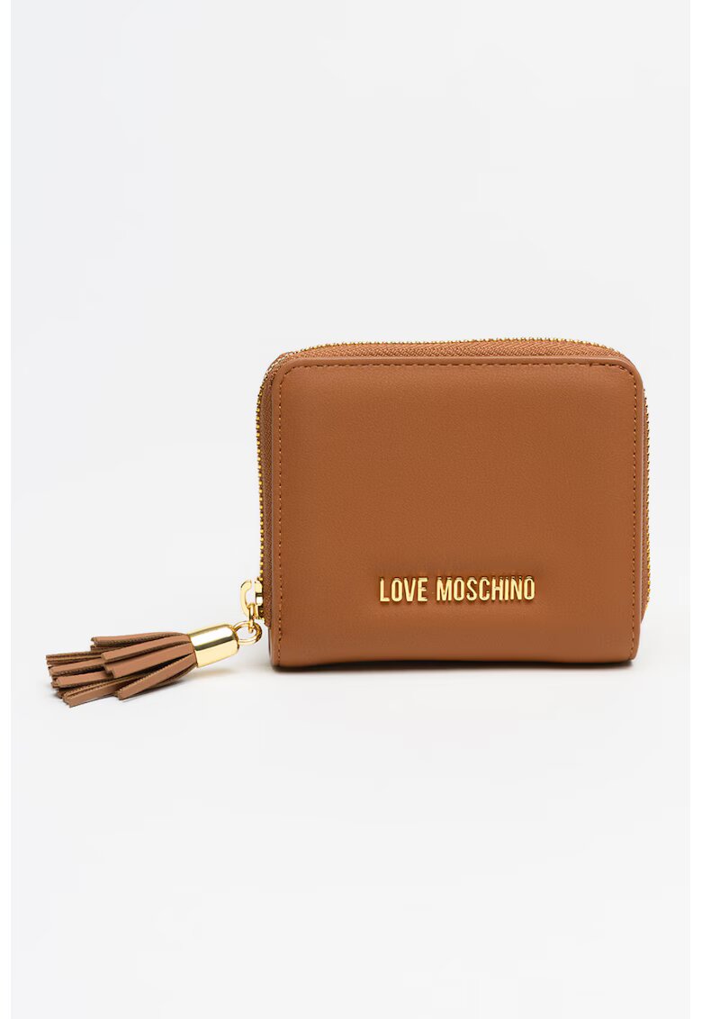 Love Moschino Портфейл от еко кожа с пискюл