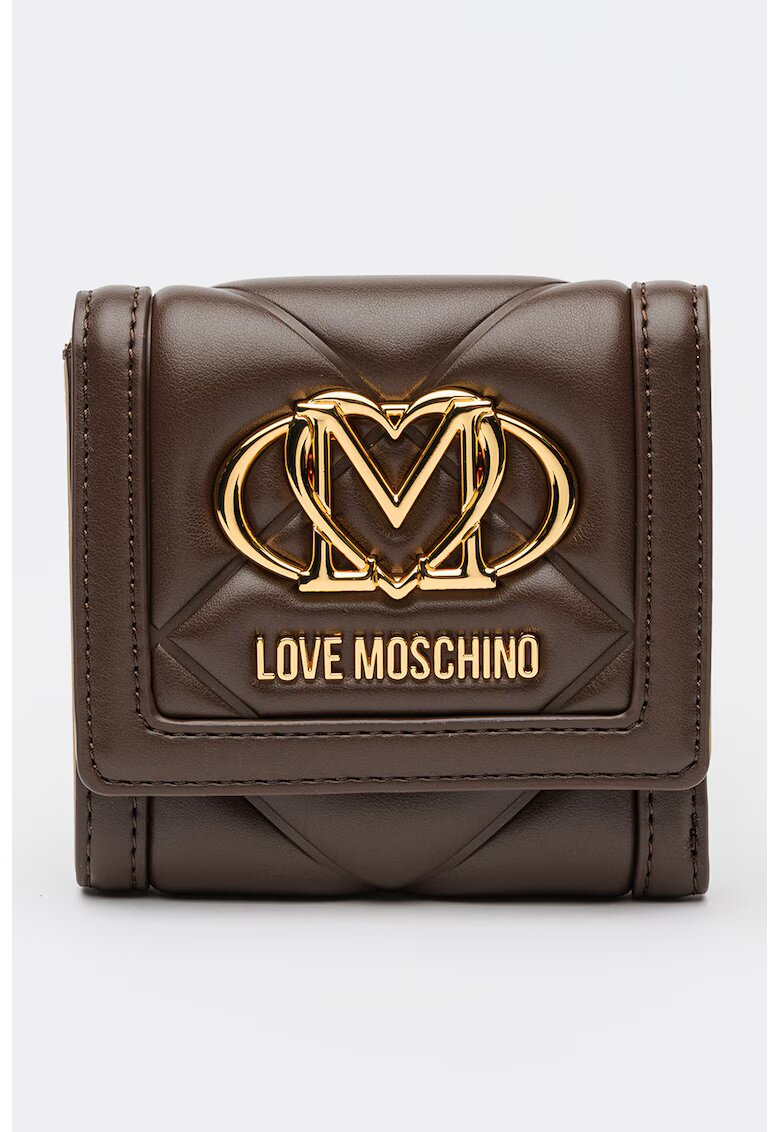 Love Moschino Портфейл от еко кожа с тройно прегъване