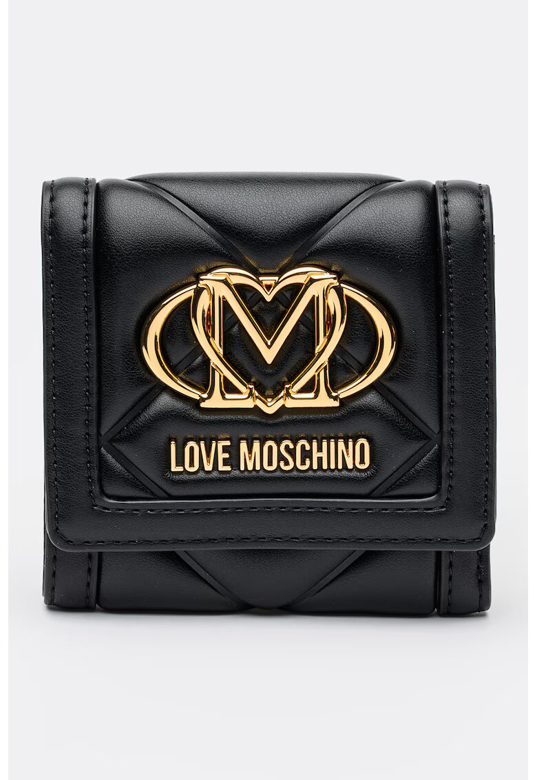 Love Moschino Портфейл от еко кожа с тройно прегъване