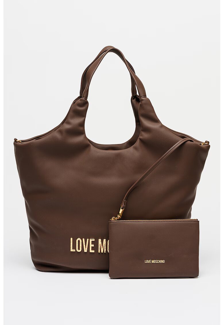 Love Moschino Шопинг чанта от еко кожа с лого