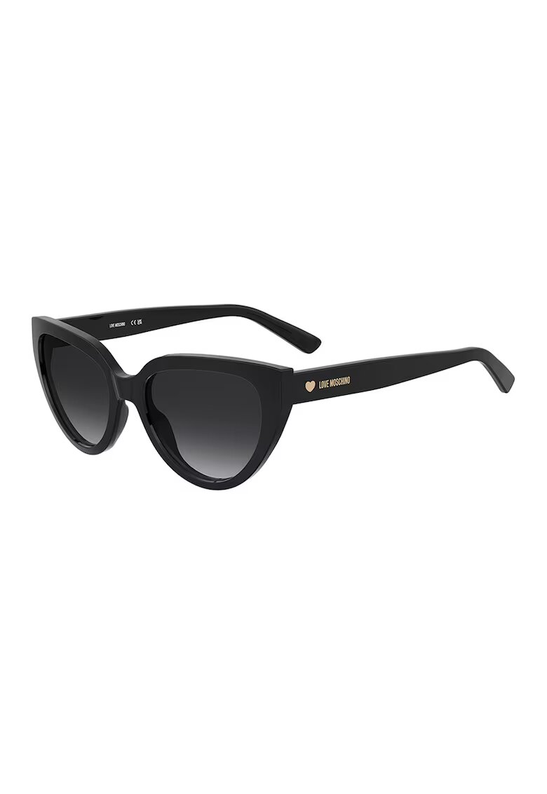 Love Moschino Слънчеви очила Cat Eye с градиента - Златист/Черен