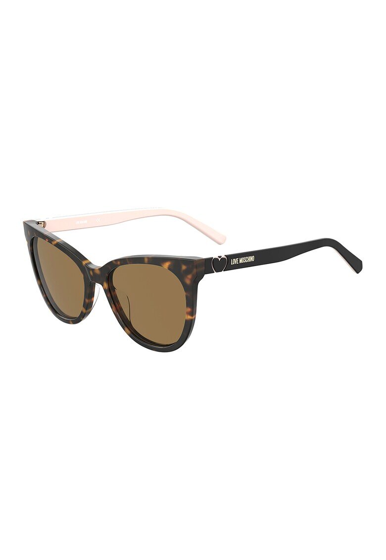 Love Moschino Слънчеви очила Cat-Eye с плътен цвят