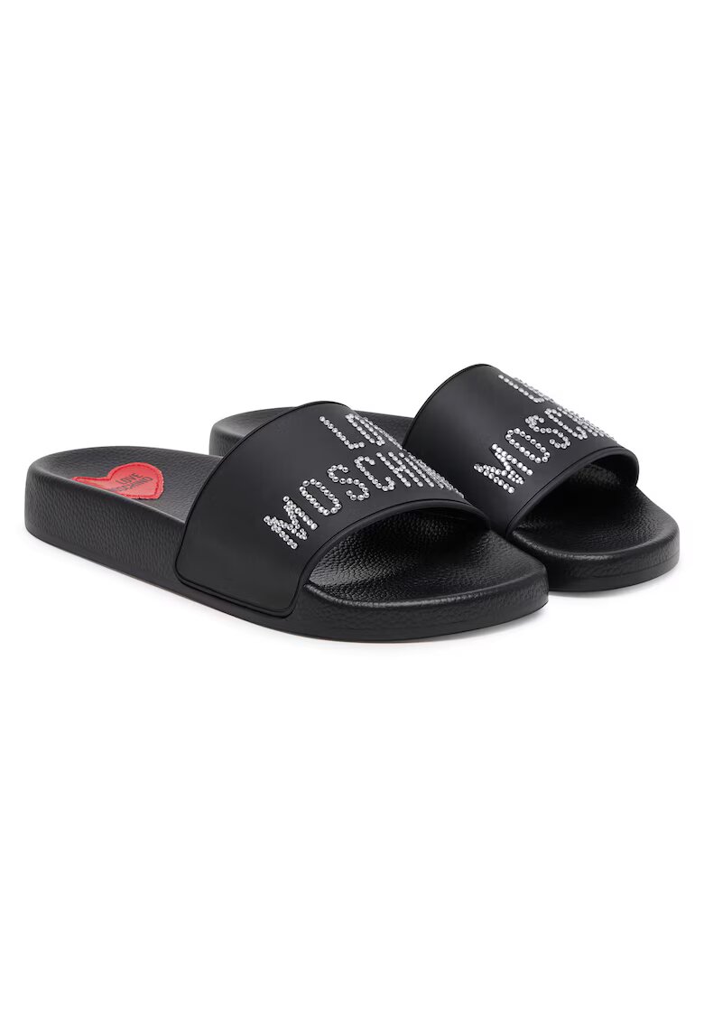 Love Moschino Slapi - чехли за жени - черни