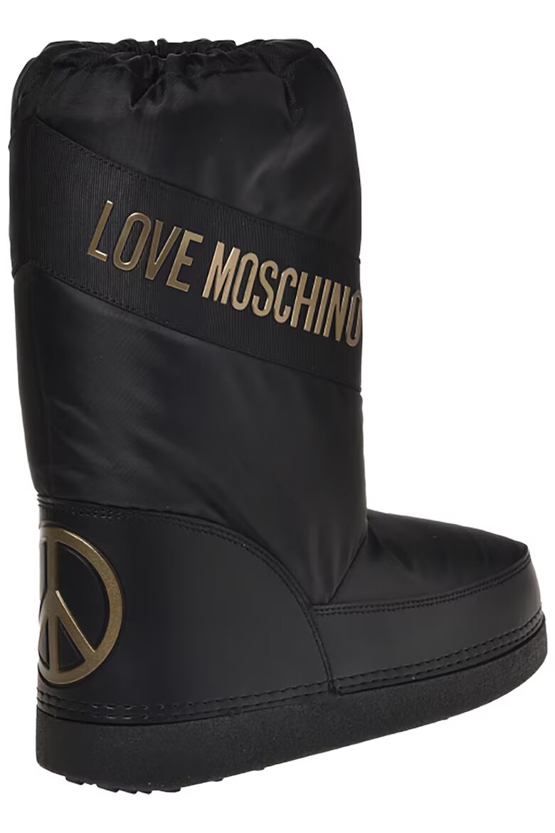 Love Moschino Зимни ботуши с халки за лесно обуване Червен/Черен