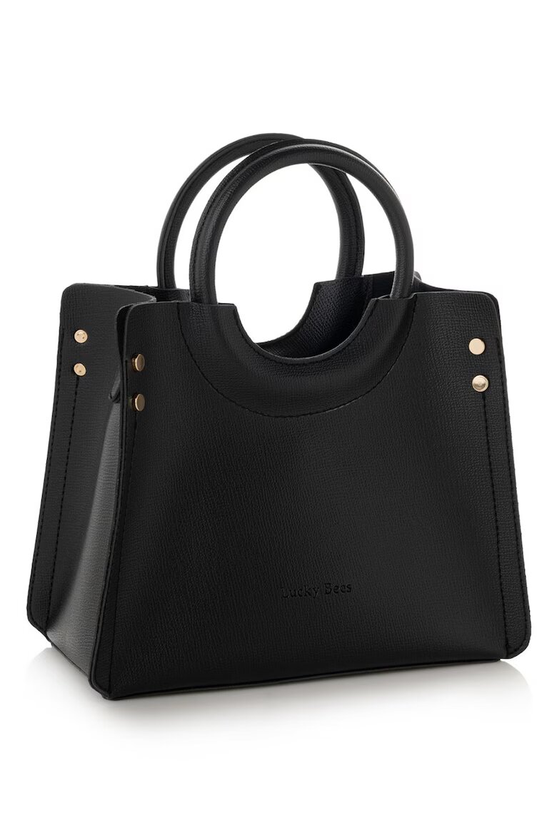 Lucky Bees Екологична кожена чанта crossbody 22x28x13
