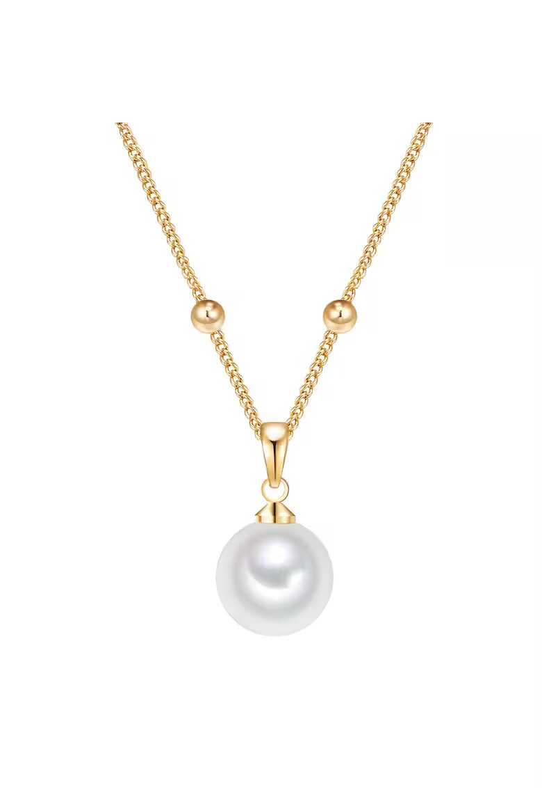 Lulu  Jane 14K златно колие - украсено със синтетични перли -