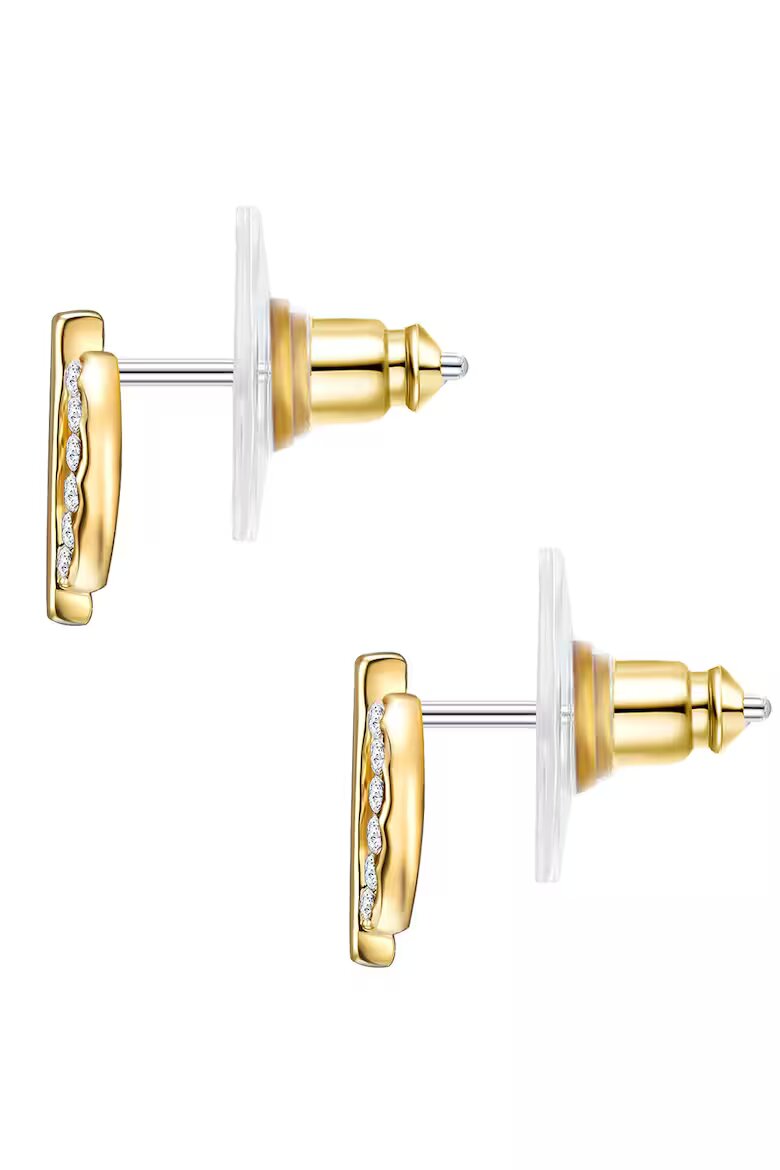 Lulu  Jane Обеци с 14K злато и кристали Златист